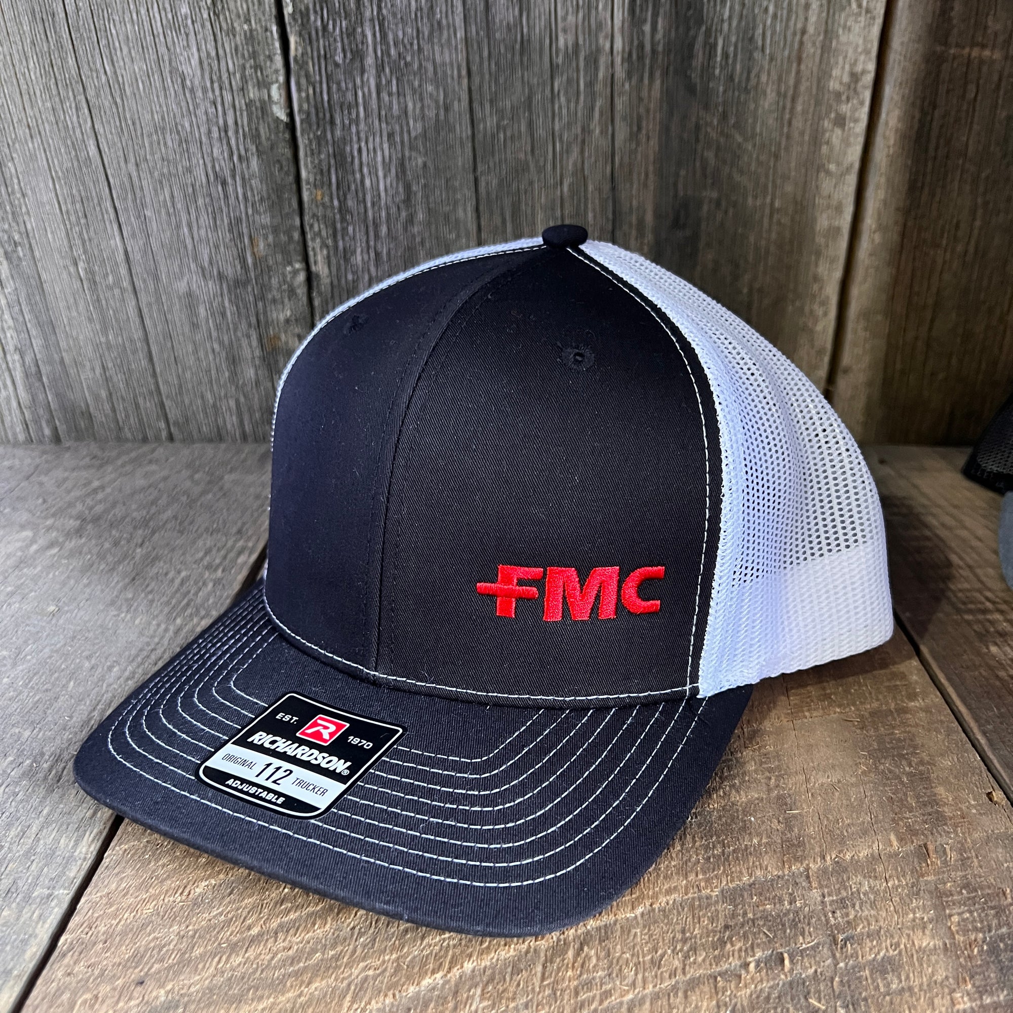 Personalized Richardson 115CH Heather Trucker Hat with Leatherette Patch -  Customized Your Way with a Logo, Monogram, or Design - Iconic Imprint