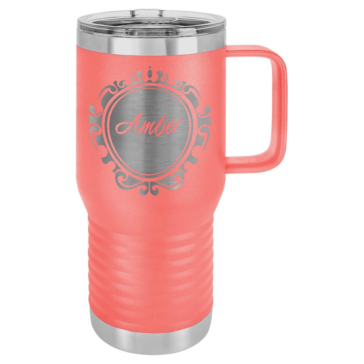 20oz Tall Vacuum Sealed Travel / Camping Mug With Hand