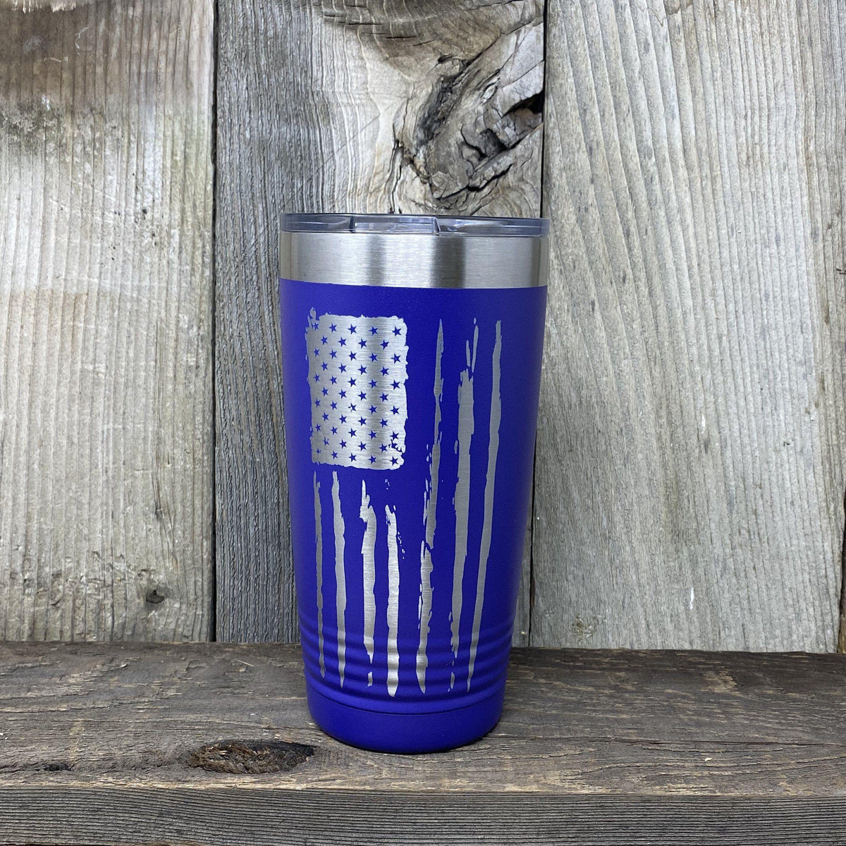Hunting/fishing Flag Cup, Outdoors Flag Personalized Tumbler