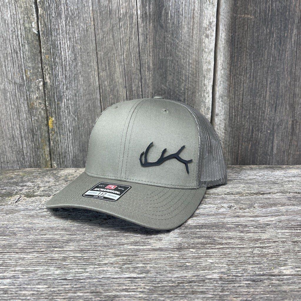 Salmon Fishing Leather Patch Hat - Richardson 112 | Hells Canyon Designs Loden