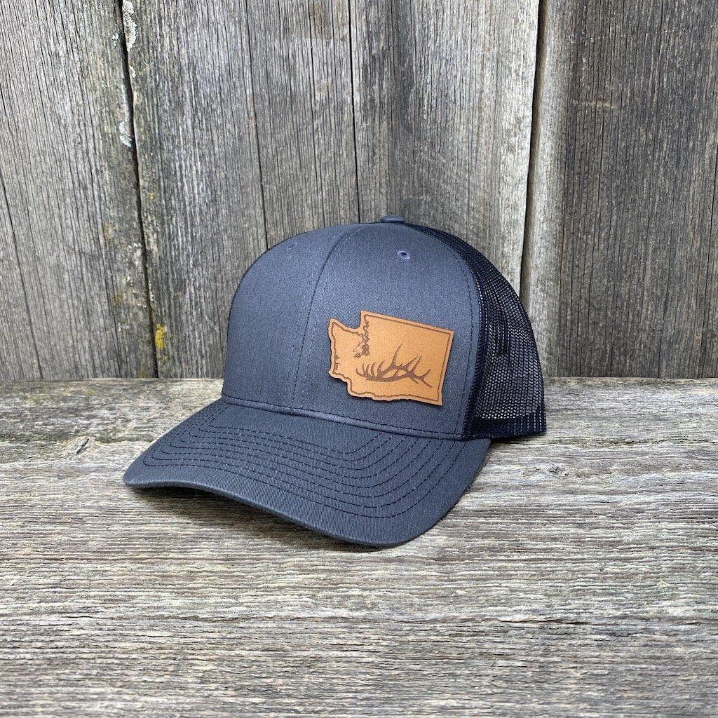 Washington Chestnut Elk Patch Hat - Richardson 112 | Hells Canyon Designs Solid Black